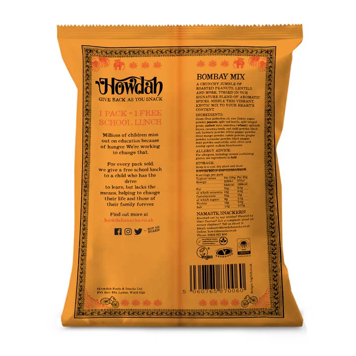 Howdah Snacks - Wholesale Studentenhaver - Bombay Mix gekruide snacks2