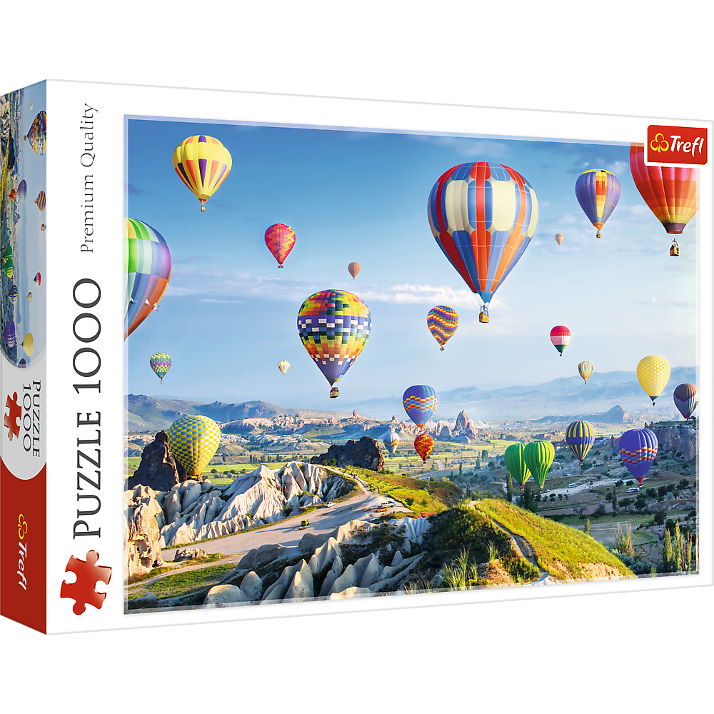 CASTORLAND by Bridge Toys - Vente Puzzle – adulte - Puzzles de 1000 pièces, vue sur la Cappadoce, Turquie, montgolfières, magnifiques puzzles de paysages, puzzles pour adultes, Trefl 106130