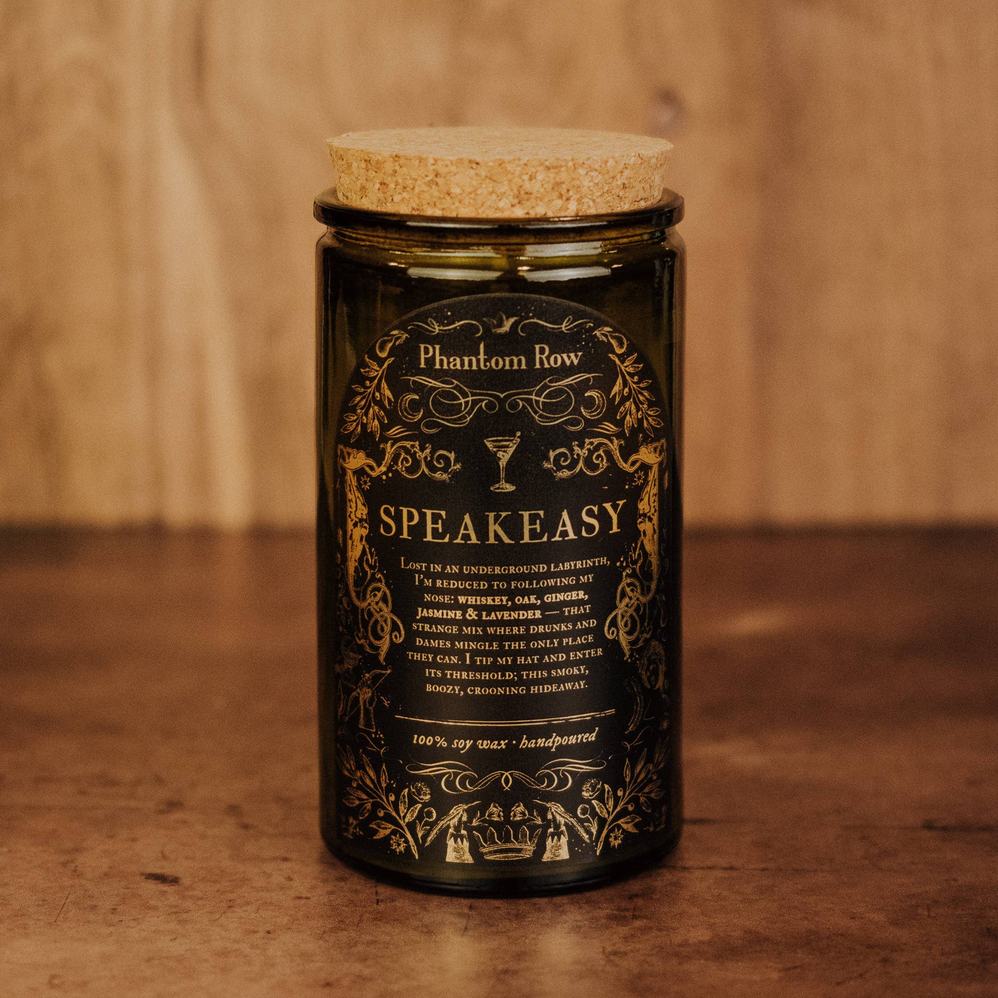 Phantom Row - Wholesale Jar/Filled Candle - Speakeasy | Literary & Gothic-Inspired Jar Candle0