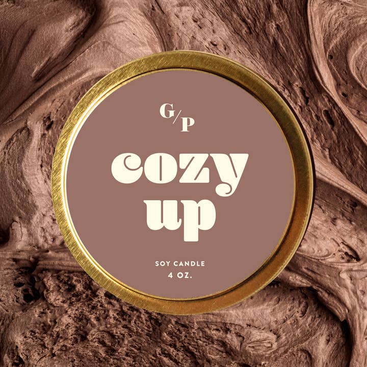 GP Candle Co. - Wholesale Travel candles - Cozy Up Just Because 4 oz. Candle Tin6