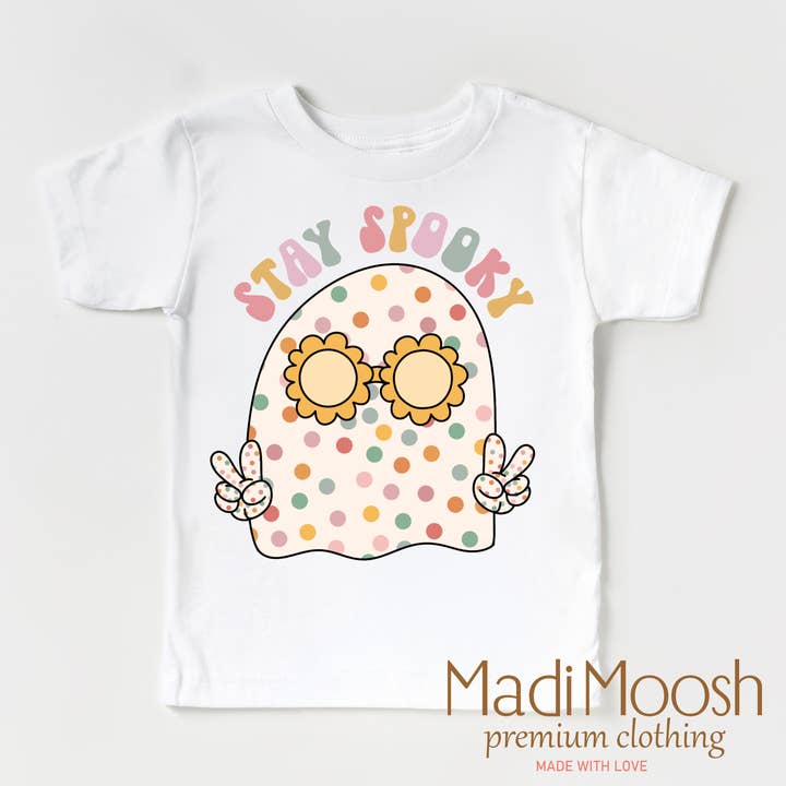 Madi Moosh - Wholesale Screen Printed T-Shirt - Kids - Stay Spooky Shirt - Halloween Shirt1