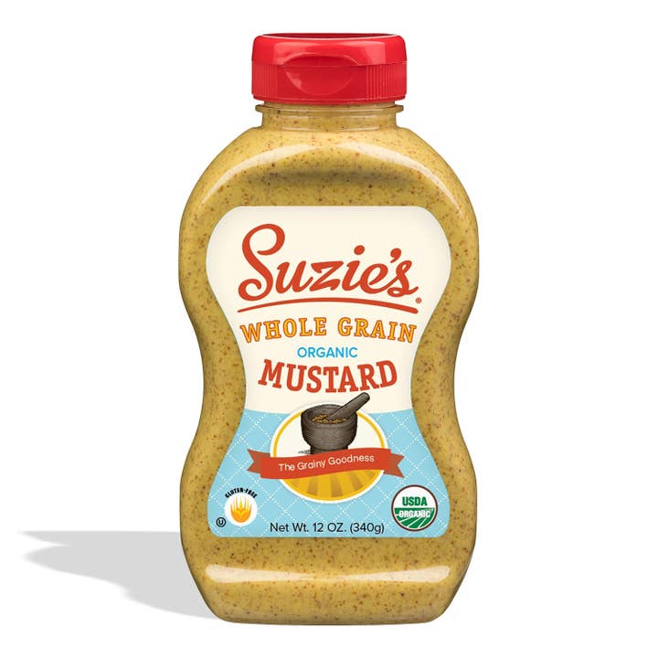 Suzie's Organic Whole Grain Mustard- 12oz for wholesale by Suzie's Organics and More