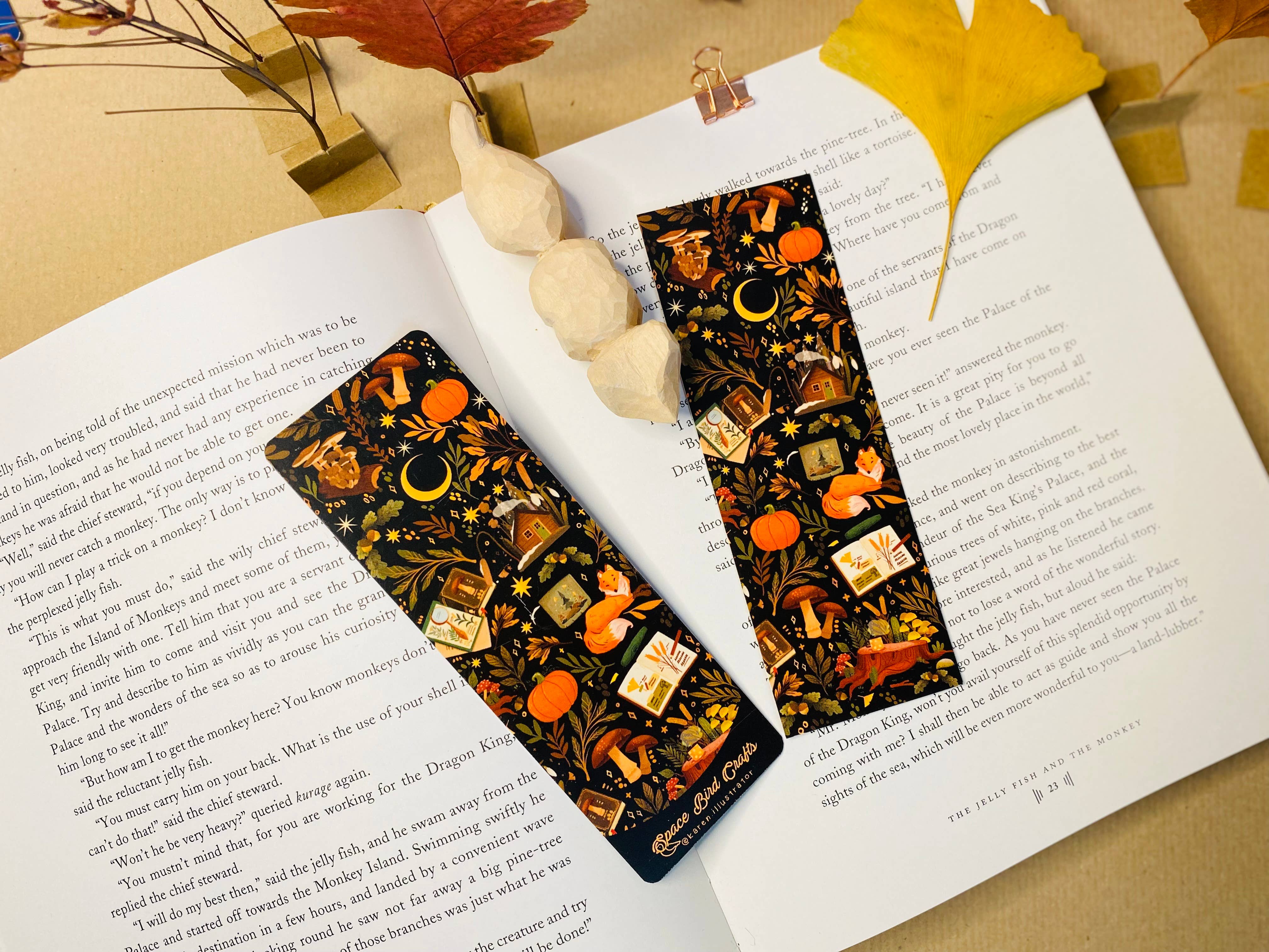 Split Moon Studios - Vendita all'ingrosso Segnalibro - Segnalibro Woodland | Accessori per libri3