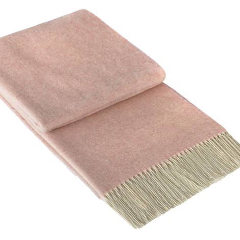 Kensington Cashmere and Superfine Merino Wool Throw Rug - Blush and other Purchase Wholesale cashmere fabric. Free Returns & Net 60 Terms on Faire trending on Faire.