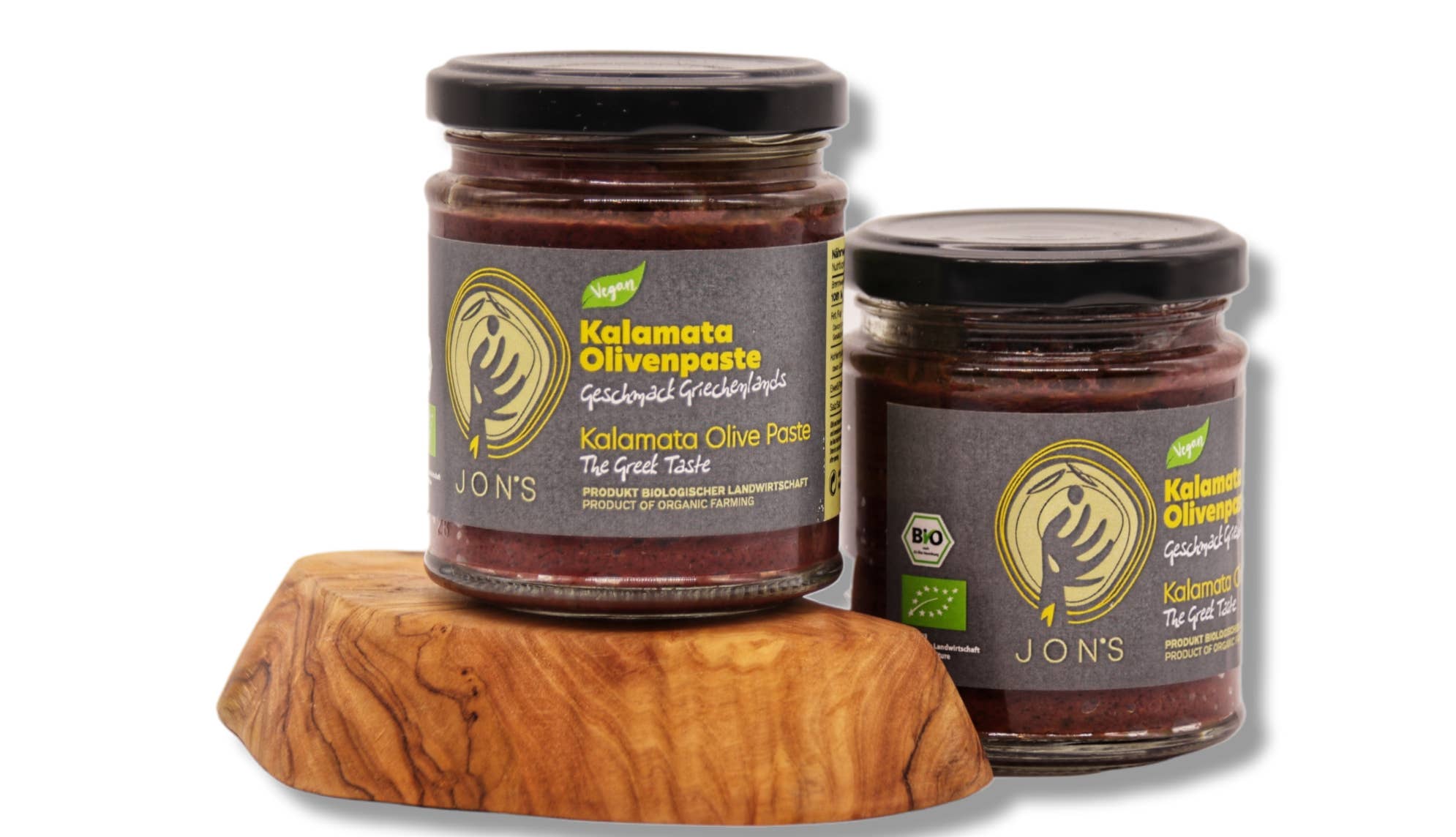 JON'S OILIVE - Wholesale Tapenade - KALAMATA ORGANIC OLIVE PASTE 180g GR-BIO-03