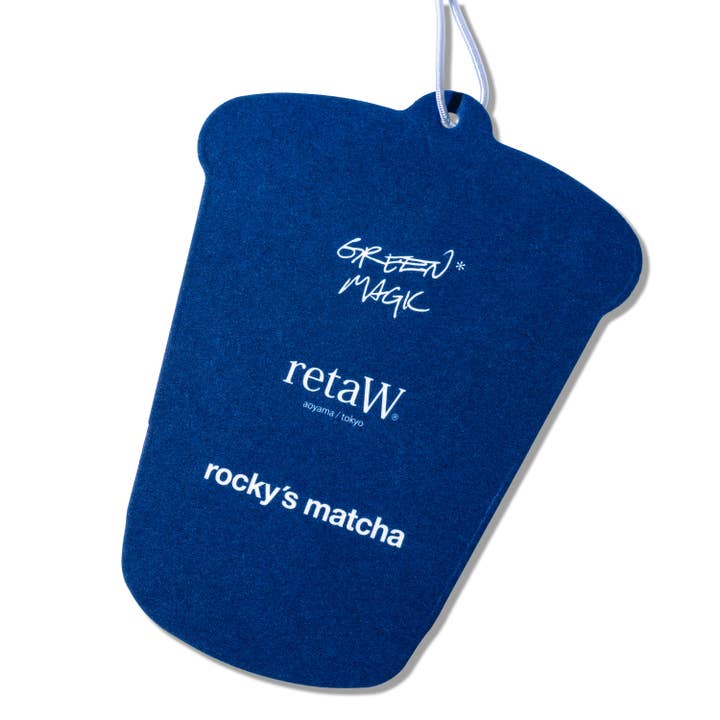 rocky's matcha - Wholesale Car Freshener - Unisex - Rocky's Matcha & retaW "Green Magic" Car Tag