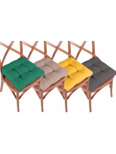 Juego de cojines acolchados y coloridos para sillas para venta al por mayor de Mani Textile