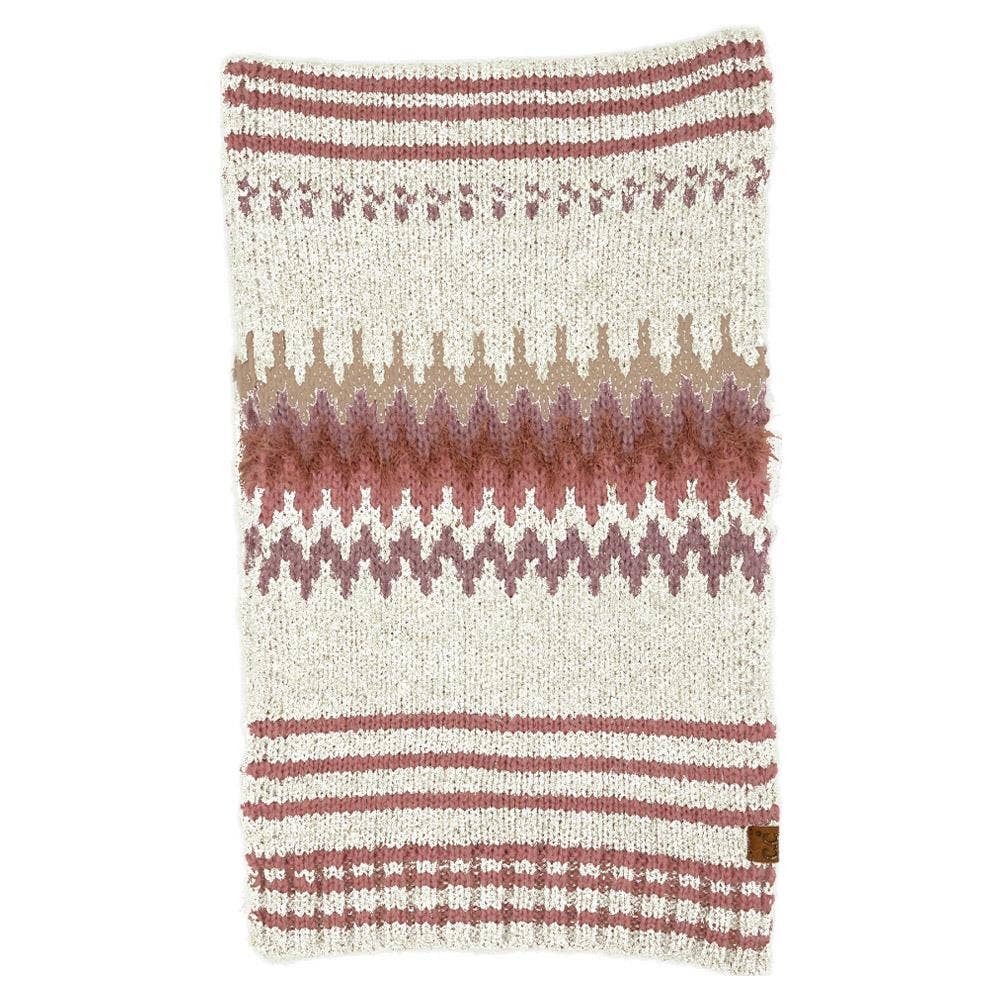 Oblige by G - Wholesale Sjaal - Dames - Geometrische gebreide sjaal. SFC-00605