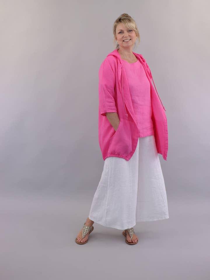 Cadenza Italy Ltd – Engroshandel Jakke - Dame – Casual hættejakke i hør4