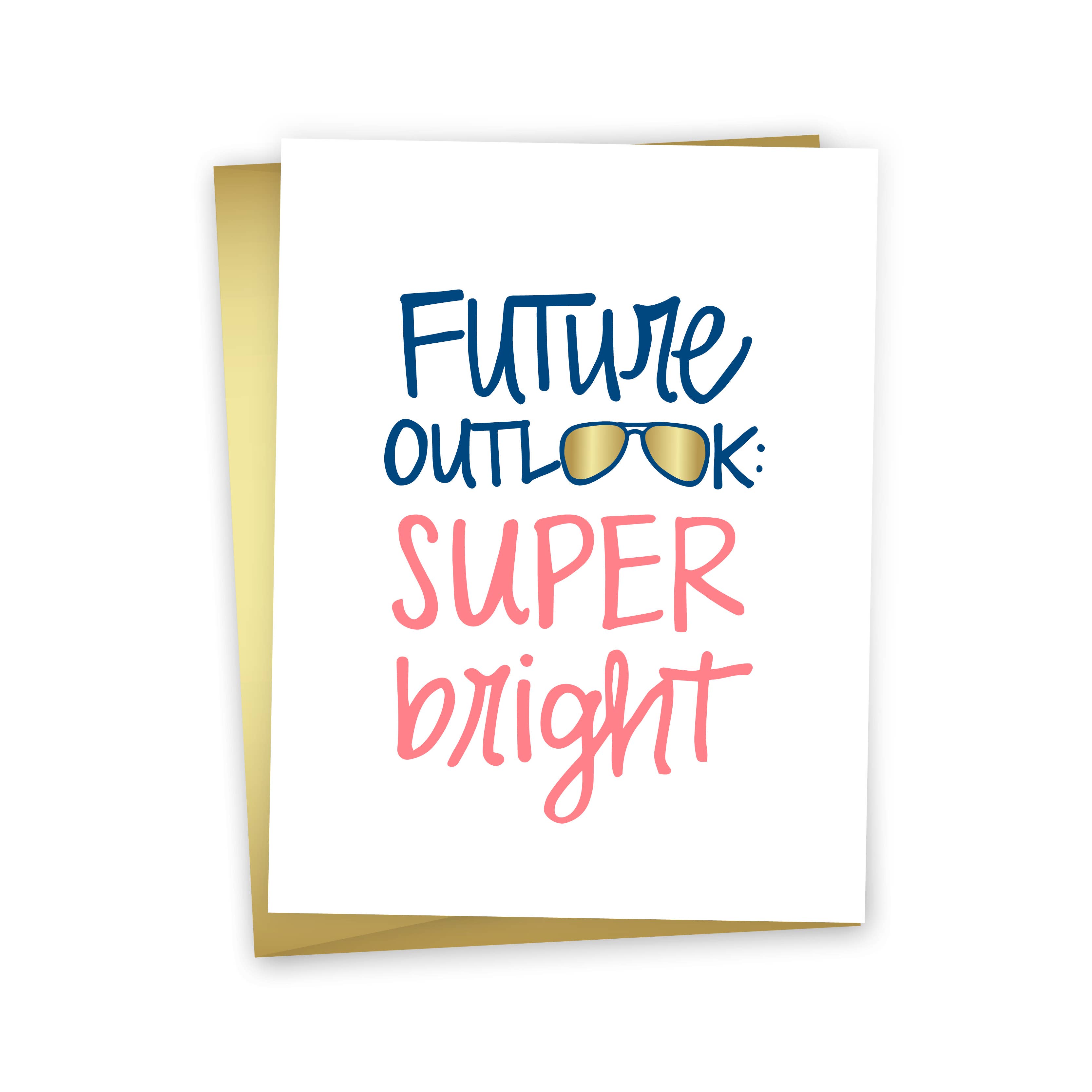 funday goods - Wholesale Graduation Card - Cute Graduation & Encouragement Greeting Card- Bright Future