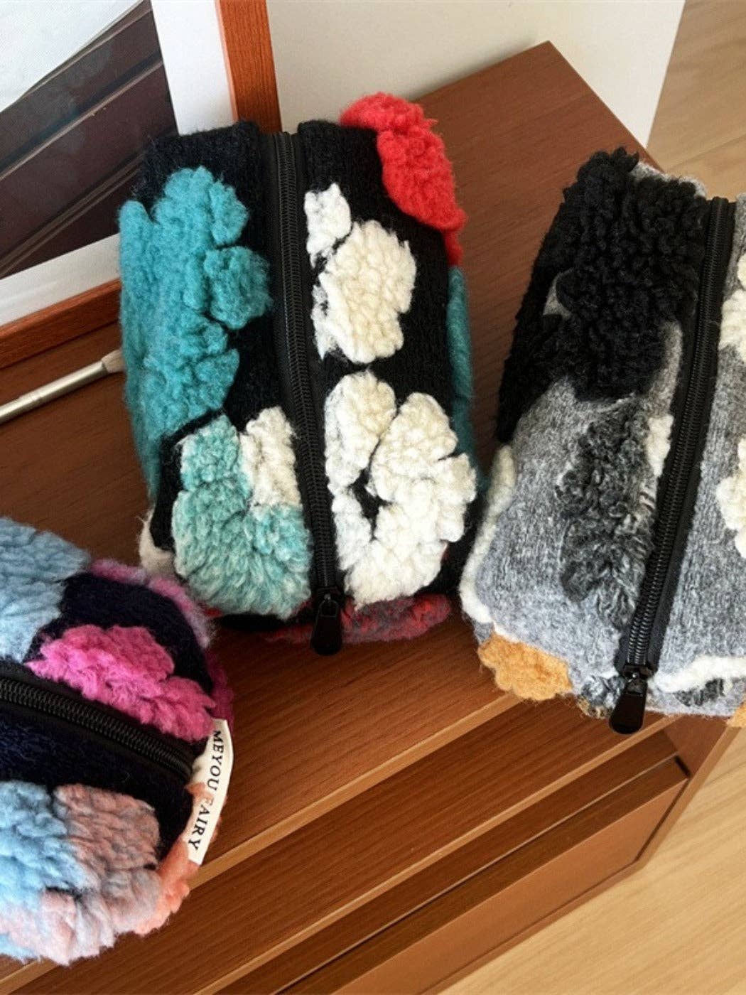 Funkyrel® Atzbranding Limited - Wholesale Makeup/Cosmetic Bag - Cosbai - Large Capacity of Floral Tweed Zipper Makeup Bag8