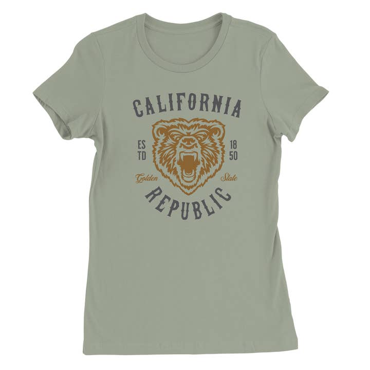 Californië Republiek T-shirt voor wholesale door Morning Sun