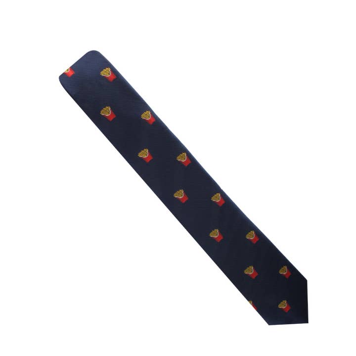 AusCufflinks - Wholesale Necktie – Men’s - Fries Skinny Tie4