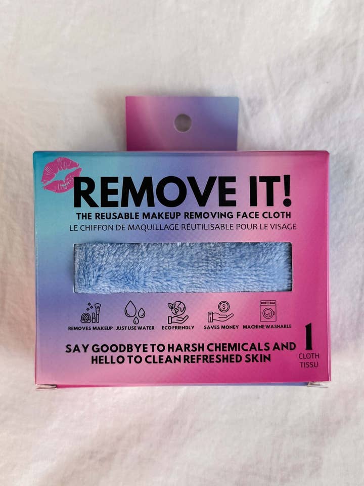 Fjern det Make Up Klud Enkelt Blå for engroshandel hos Cloud Nine Collective Bamboo