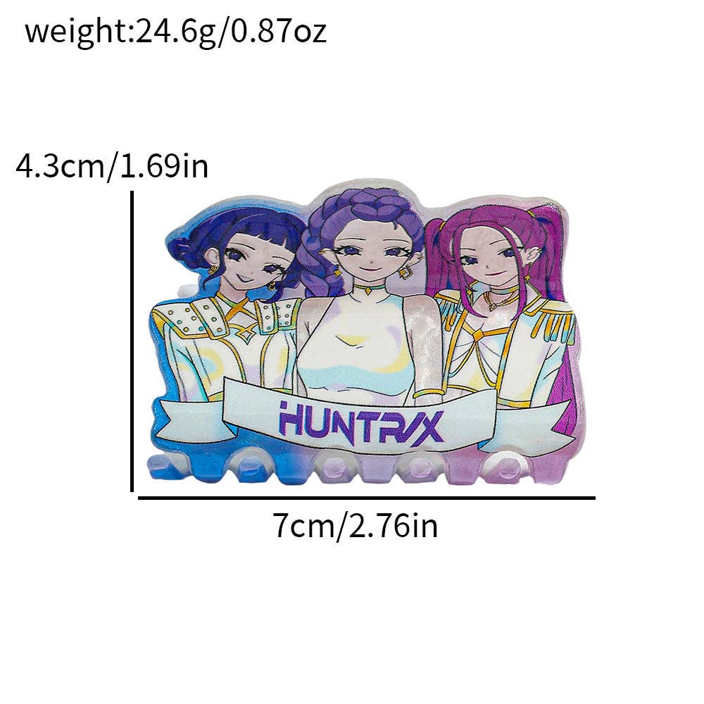 Little Trendy - Vente Pince à cheveux – enfant - Pince à cheveux en acrylique inspirée de la K-pop KDH3