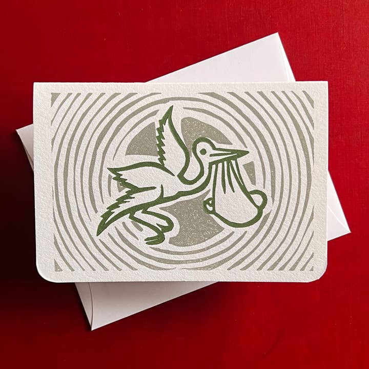 12 Acre Studio – Großhandel Babykarte – Grußkarte mit Letterpress-Druck im Sonderversand