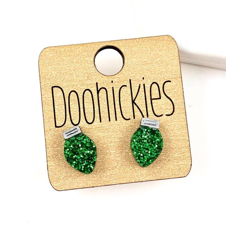 Doohickies - Vendita all'ingrosso Orecchini a bottone - Christmas Light Studs - Orecchini natalizi3