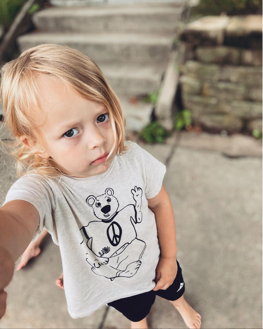 The Sly Violet - Vente T-shirt sérigraphié – enfant - T-shirt Hipster Woodland - Épicéa l'ours5