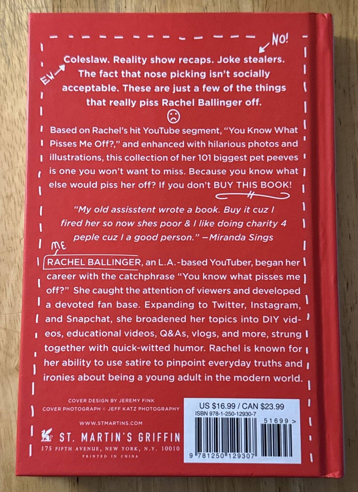 Real Retro - Venta al por mayor Humor - 101 Cosas Que Me Sacan de Quicio Libro de Rachel Ballinger1