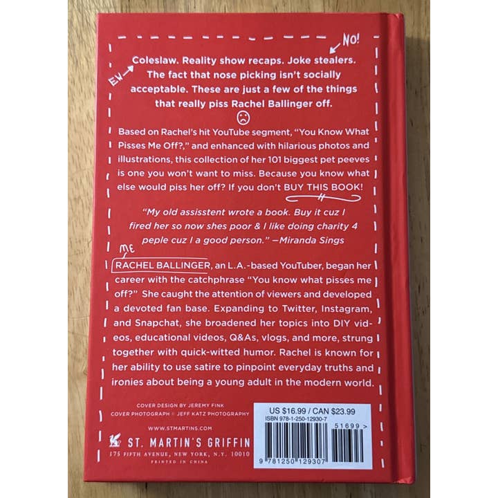 Real Retro - Venta al por mayor Humor - 101 Cosas Que Me Sacan de Quicio Libro de Rachel Ballinger1