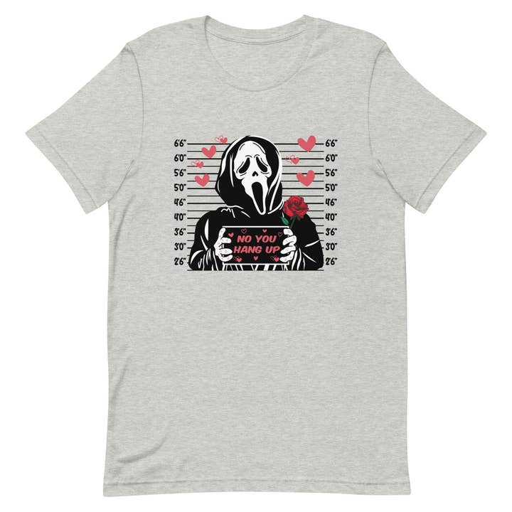 T-shirt unisexe Valentine Mugshot S MasK Character pour la vente par SUNFLOWER DREAMS BOUTIQUE