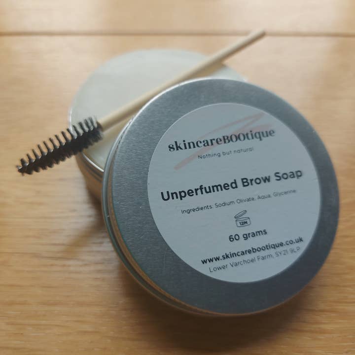 Savon à sourcils fait main naturel non parfumé, y compris spoolie pour la vente par SkincareBOOtique
