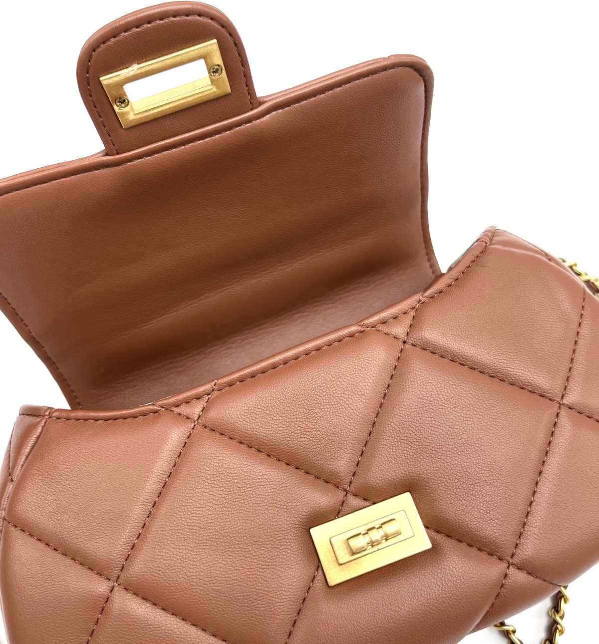 Suie Valentini srl – Großhandel Henkeltasche – Damen – Mini-Kettenhandtasche aus echtem Leder, Art. 25054