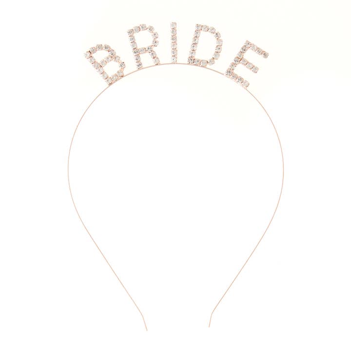 Bandolete Noiva - Pedrinho em Ouro Rosa por atacado de Ella Celebration