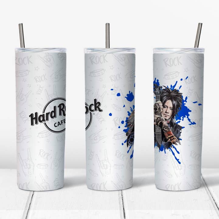 DJ Ashba 20oz Straight Tumbler Transfer for wholesale by Rustic Pineapple