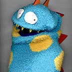 Sock Puppet City - Vendita all'ingrosso Stampa artistica - Sock Puppet Ritratto di Spot the Dinosaur3