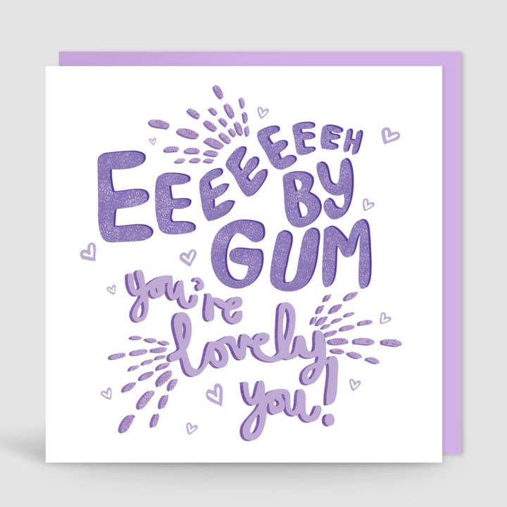 Eeeh By Gum Sei Adorabile Cartolina dello Yorkshire per la vendita all'ingrosso da parte di Jane Katherine Houghton Designs