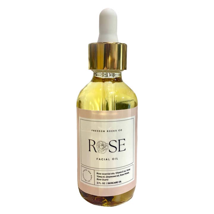 Rose 2 oz Facial Oil - For All Skin Types for wholesale by Freedom Rocks