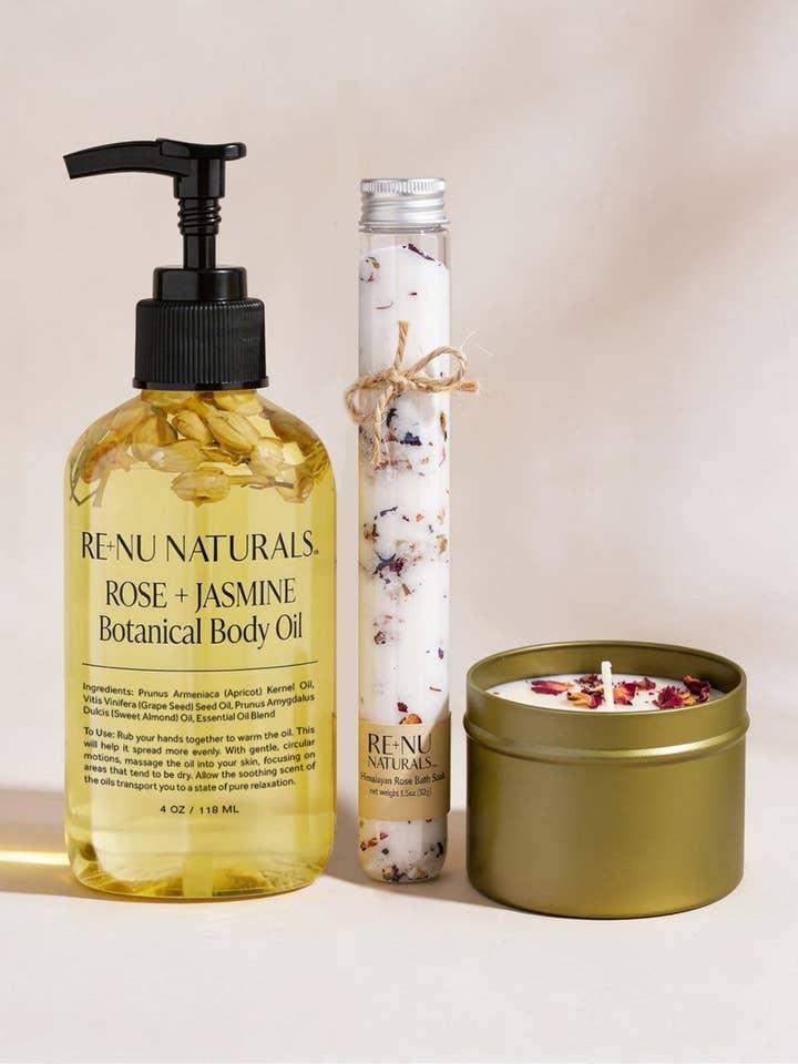 Valentine Bliss Bath Set for wholesale by Renu Naturals