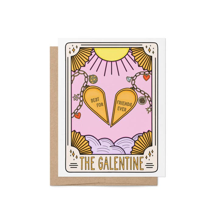 La carta de tarot Galentine, tarjeta del Día de Galentine para venta al por mayor de MangoIllustrated