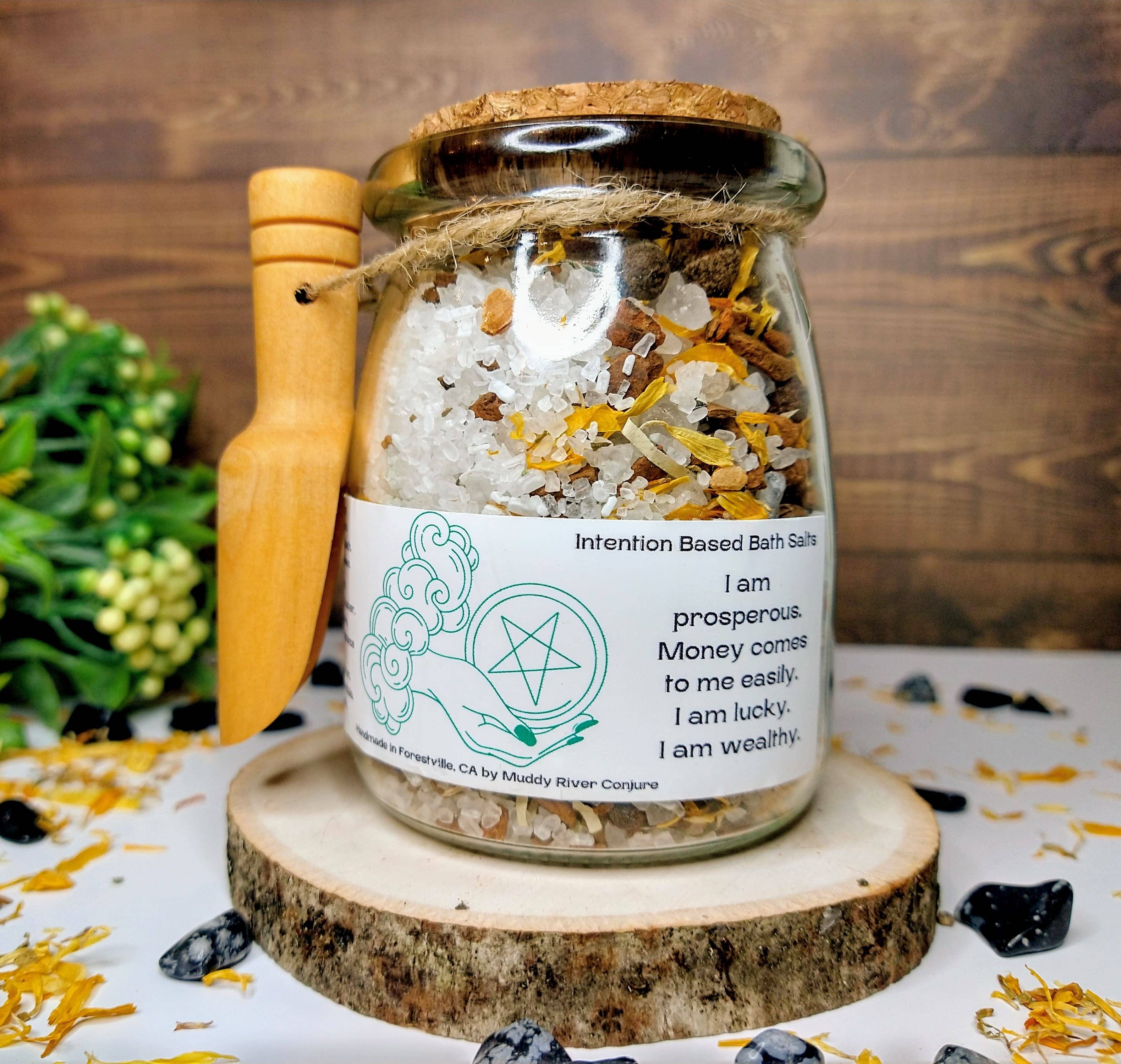 Muddy River Conjure - Wholesale Bath Salts - Prosperity and Wealth Bath Crystal Salts