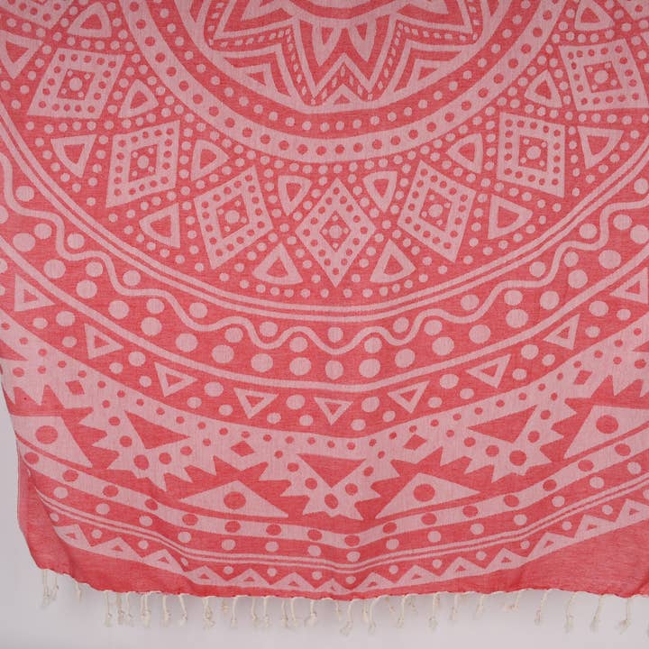 Asciugamano da spiaggia turco personalizzato, asciugamano rosso personalizzato per la vendita all'ingrosso da parte di Organic Turkish Towels
