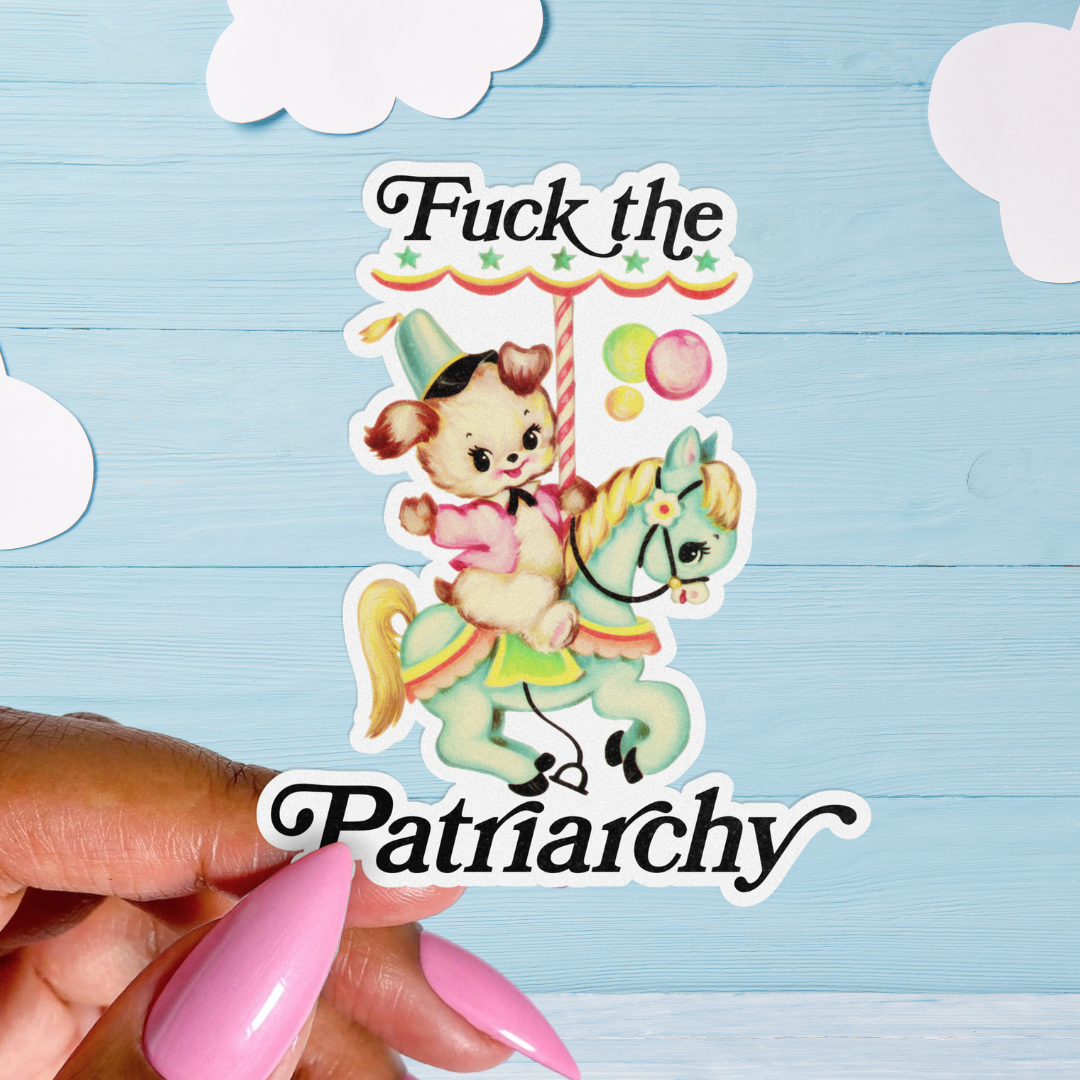 Pretty Toxic Stickers - Vente Autocollant - Autocollant kitsch rétro, Fuck the Patriarchy, Funny Feminist4