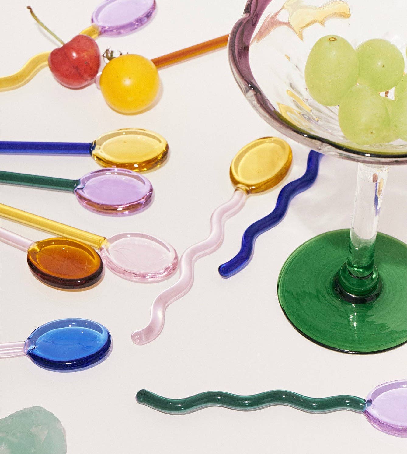 Filtrum Home - Wholesale Table Spoon (Cutlery) - Retro Glass Spoon Set8