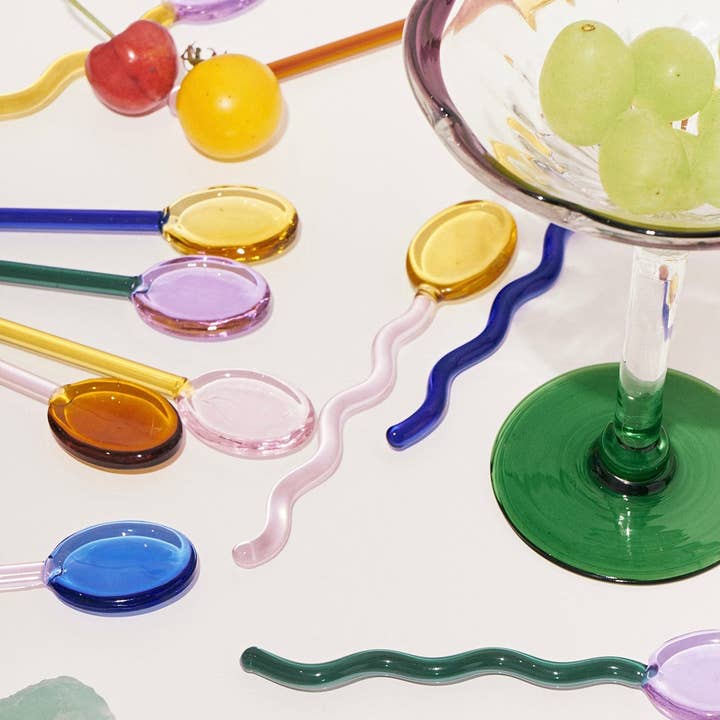 Filtrum Home - Wholesale Table Spoon (Cutlery) - Retro Glass Spoon Set8