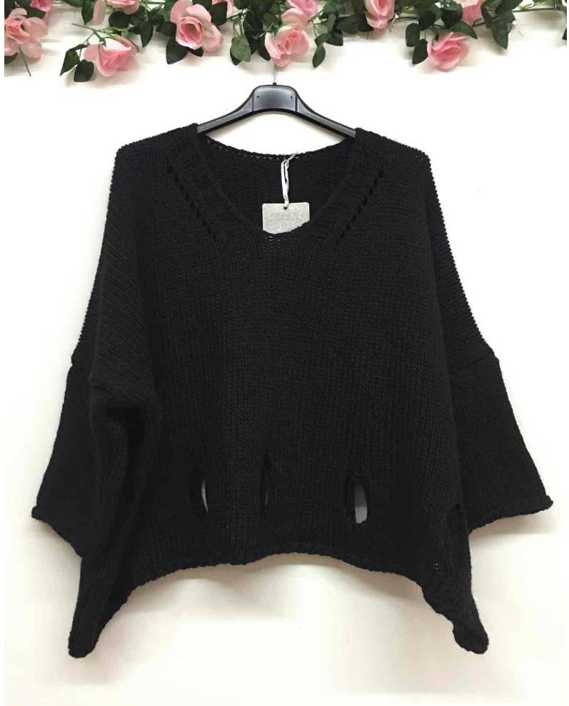 LINEN & COTTON HOUSE - Wholesale Knitted jumper – Women′s - ALPACA SWEATER 08607