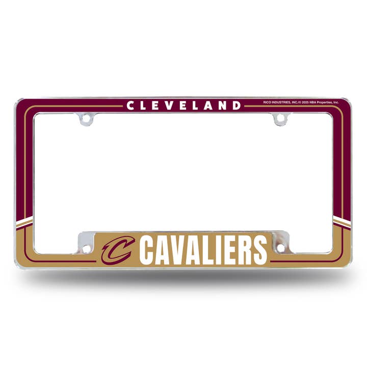NBA Cleveland Cavaliers Two-Tone All Over Chrome Frame for wholesale by Rico Industries