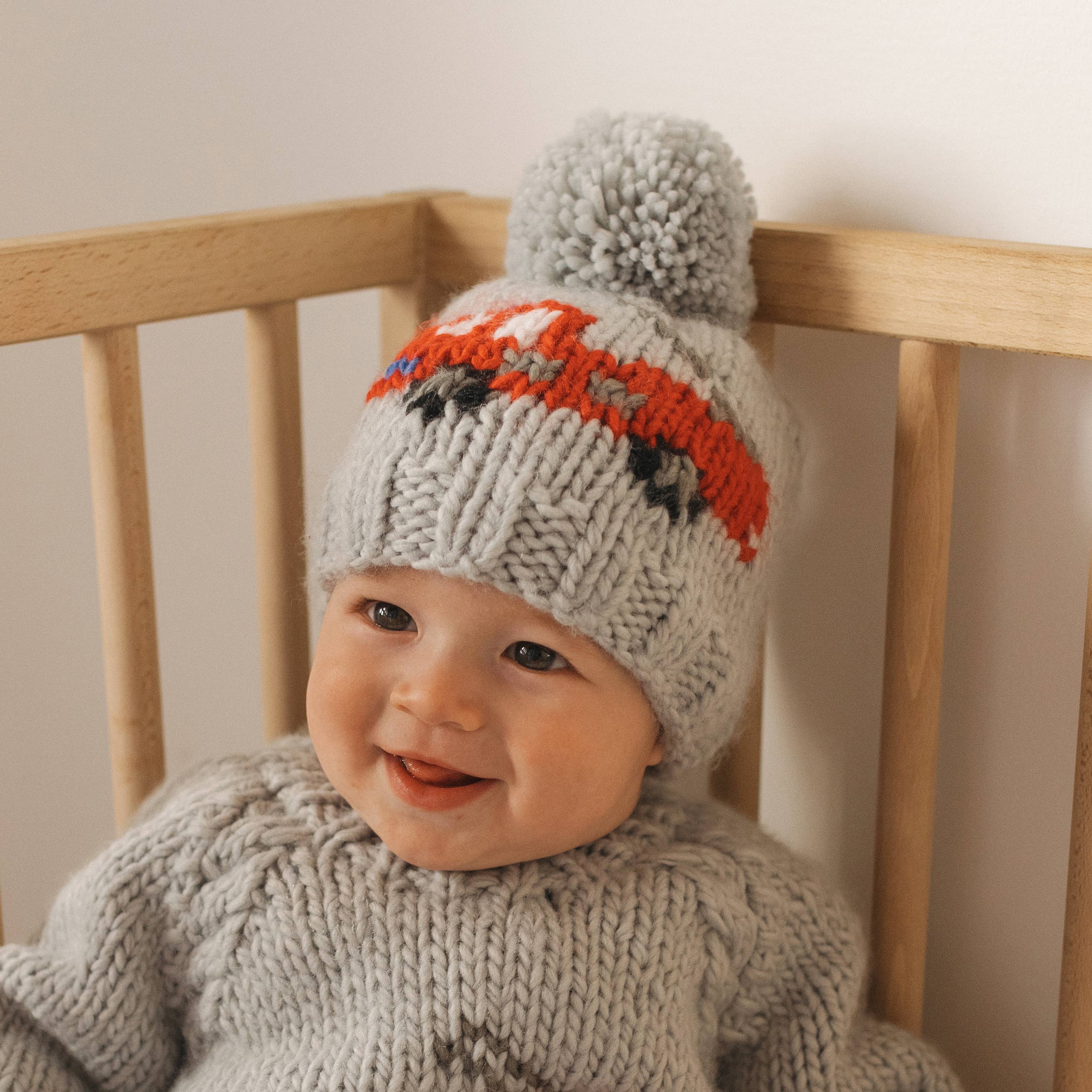 Huggalugs - Wholesale Beanie - Kids - Fire Engine Beanie Hat Baby & Kids1