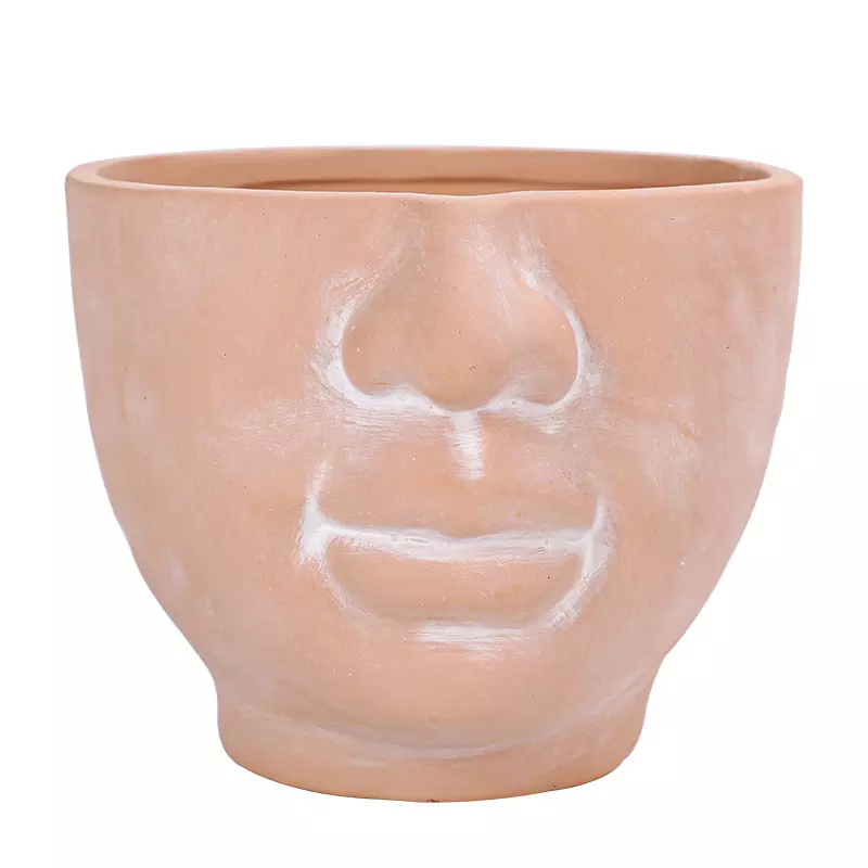 Simply Supplied Co - Wholesale Plant Pot - Face Planter | Terracotta Pot | Unique Planter | Head Pot0