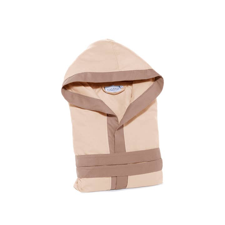 Albornoz con Capucha de Microfibra Tecno-bicolor Spugnissima Color Sólido para venta al por mayor de caleffi spa