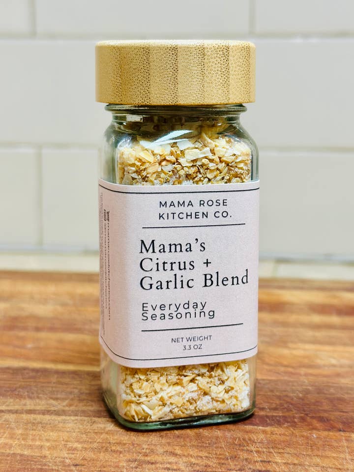 Mama Rose Citrus Garlic Blend for wholesale by Mama Rose Kitchen Co