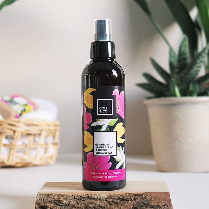 Geranium Neroli & Ylang Ylang Room Spray for wholesale by Cole & Co