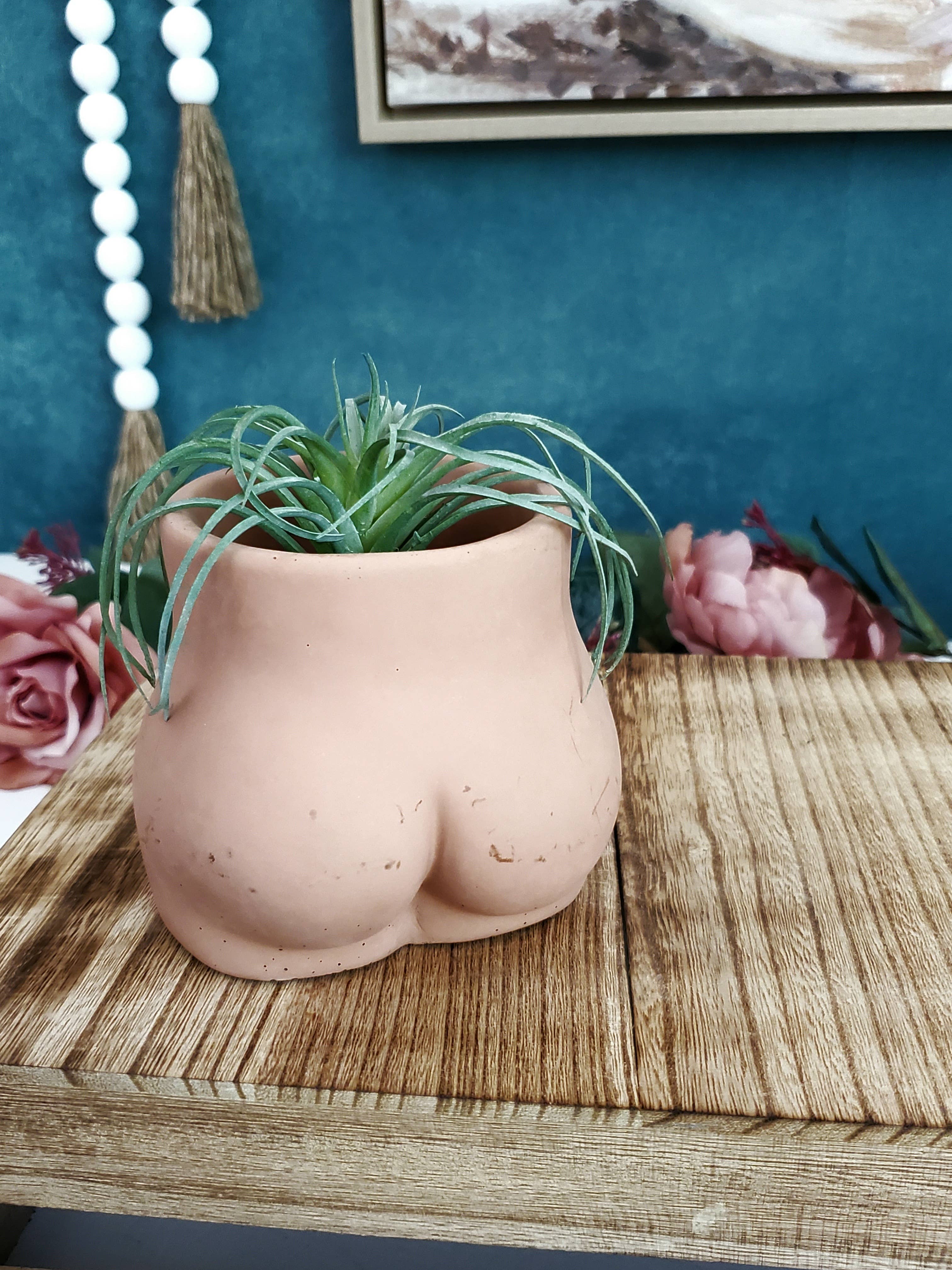 House Americana - Wholesale Plant Pot - Butt Booty Concrete Planter Pot With Drainage4