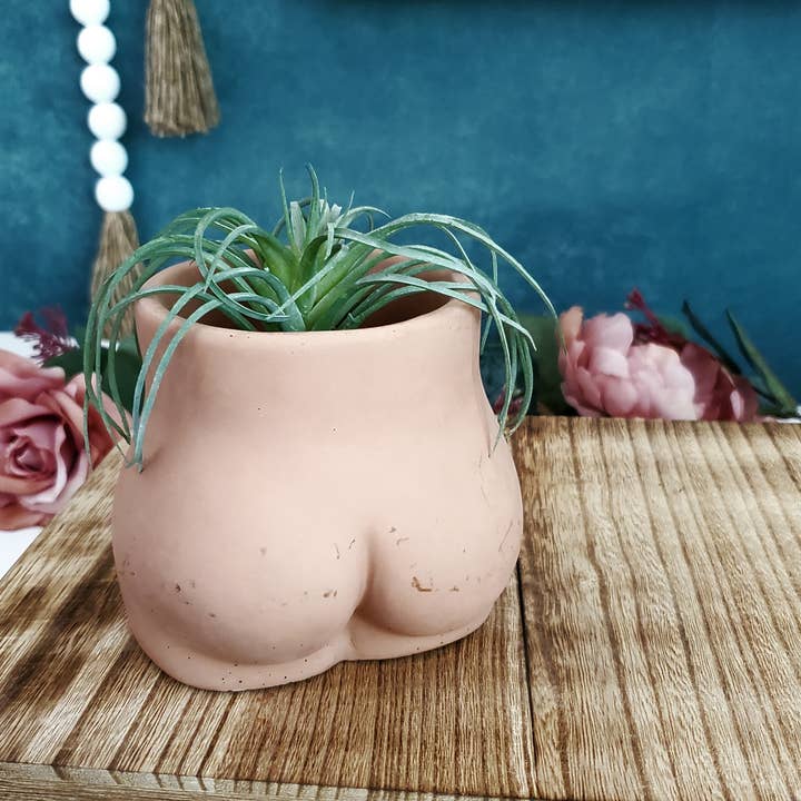 House Americana - Wholesale Plant Pot - Butt Booty Concrete Planter Pot With Drainage4