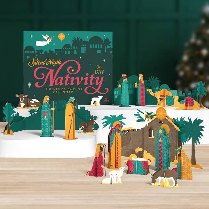 Lovepop Cards - Wholesale Christmas Card - Silent Night 24 Day Nativity Christmas Advent Calendar