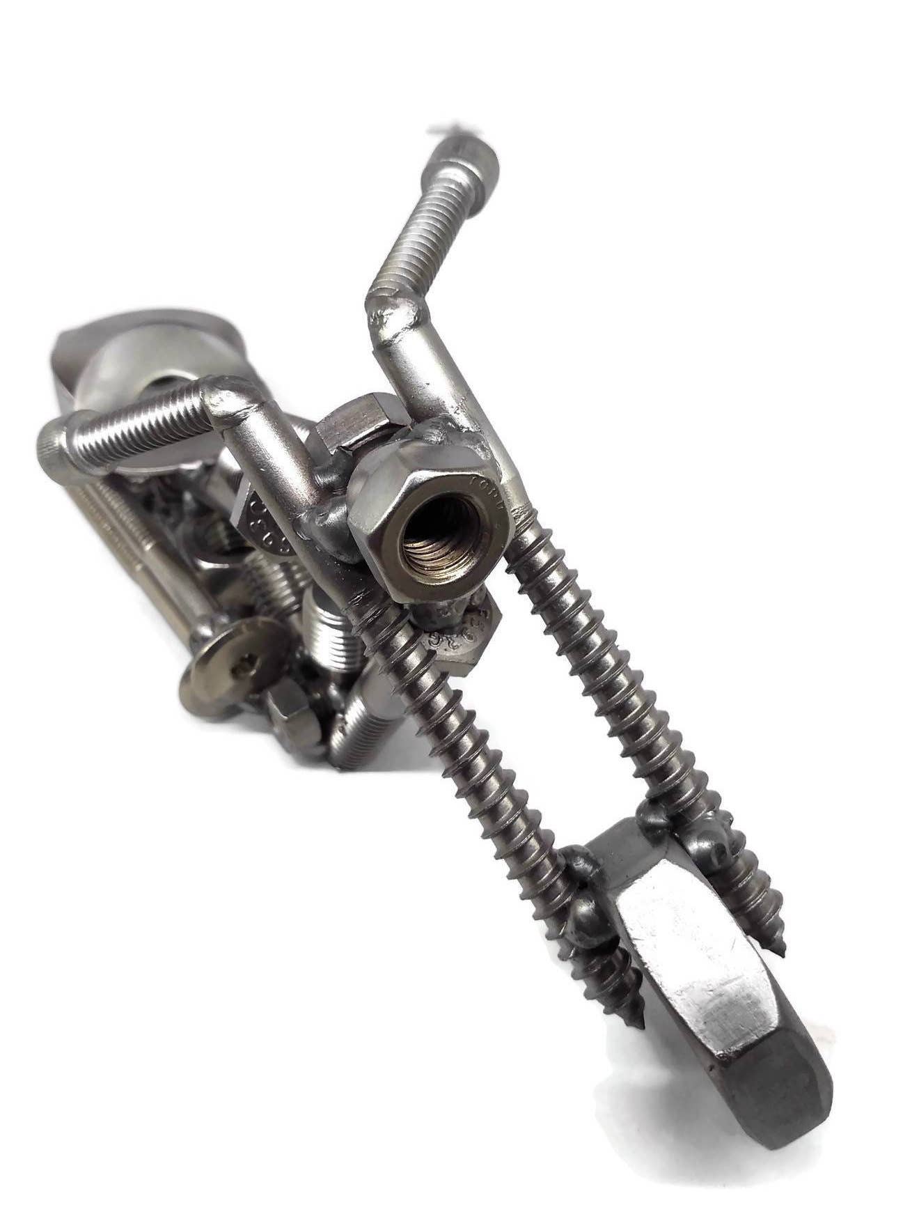 Metal Relic - Wholesale Decorative Tabletop Object - Metal Chopper Style Motorcycle6